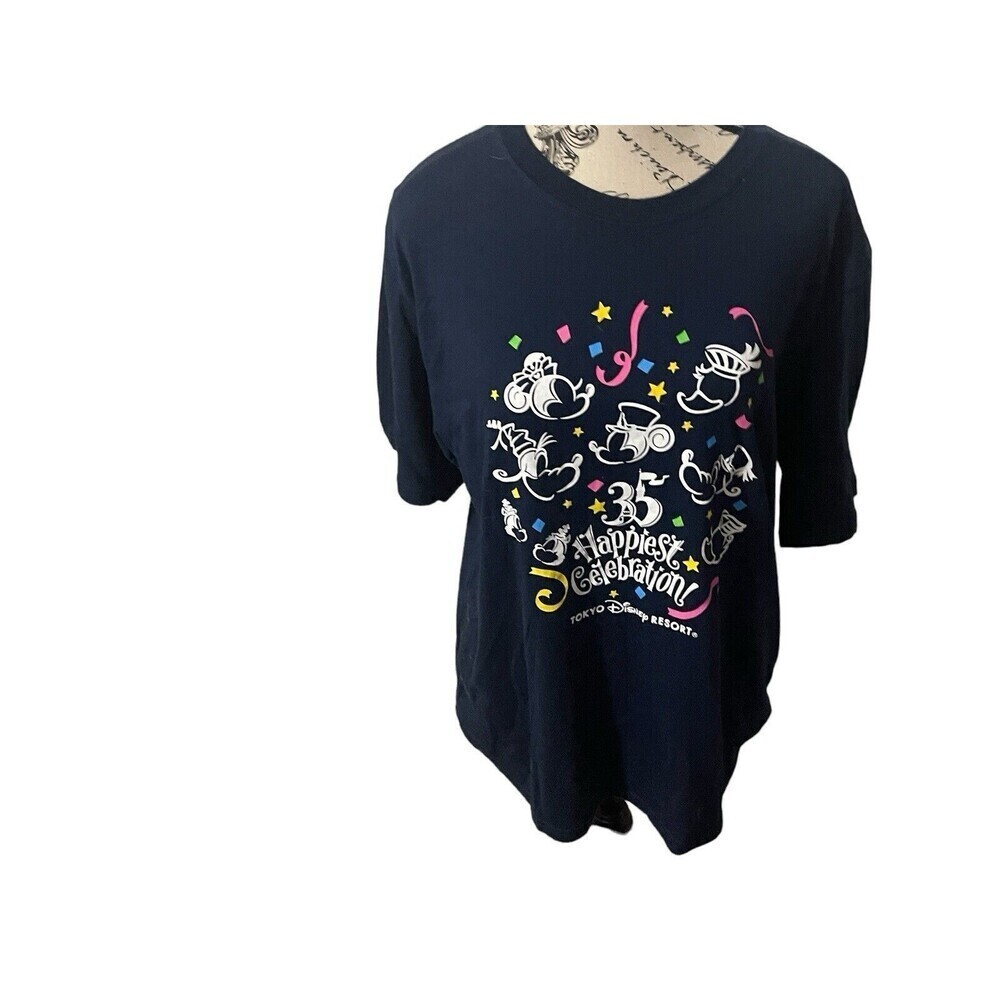Tokyo Disney Resort 35th Anniversary Happiest Celebration T Shirt Sz L 2018 RARE
